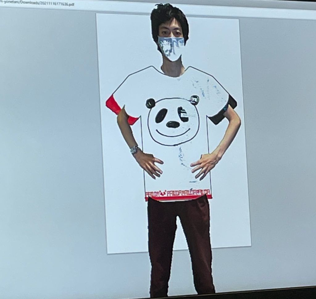 クロマキーで自分のデザインした服を着てみよう!